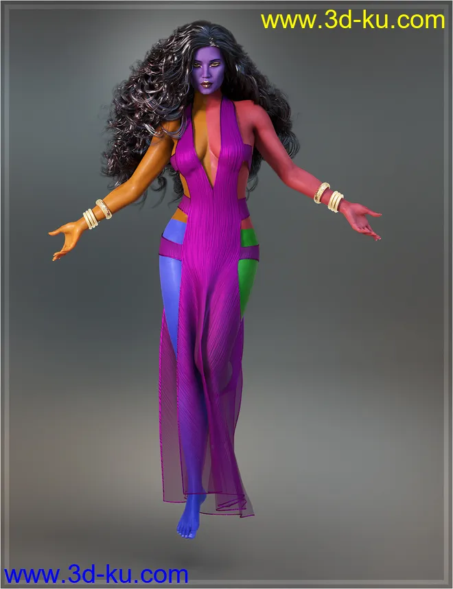 Kesharess for Genesis 8 Female模型的图片10