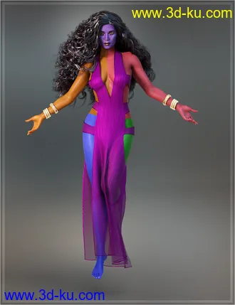 3D打印模型Kesharess for Genesis 8 Female的图片