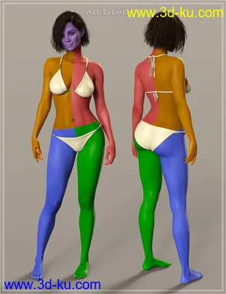 3D打印模型Kesharess for Genesis 8 Female的图片