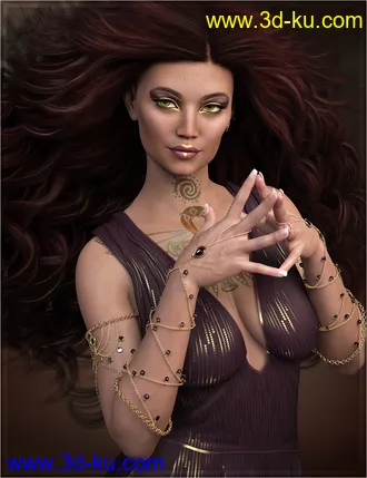 3D打印模型Kesharess for Genesis 8 Female的图片