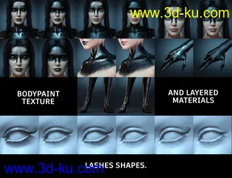 3D打印模型Kherington HD for Genesis 8 Female的图片