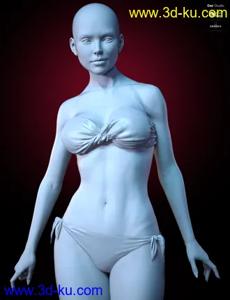 3D打印模型Kherington HD for Genesis 8 Female的图片