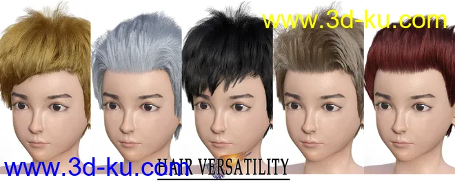 Kin Character and dForce Kin Hair for Genesis 8 Males模型的图片10
