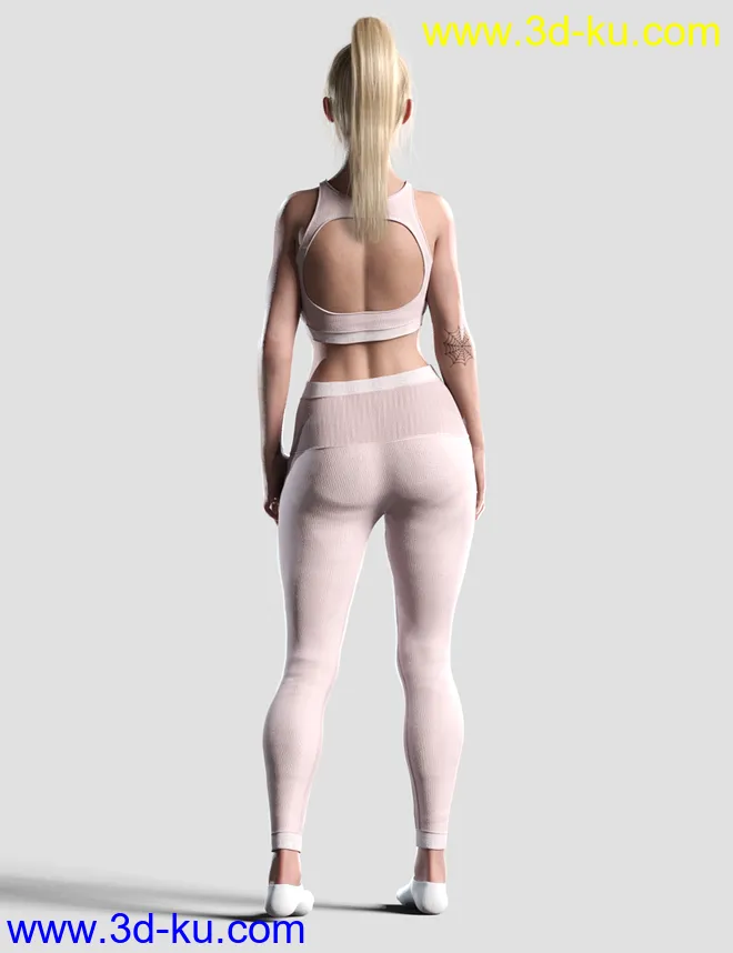Knit Sports Outfit for Genesis 8 Females模型的图片3