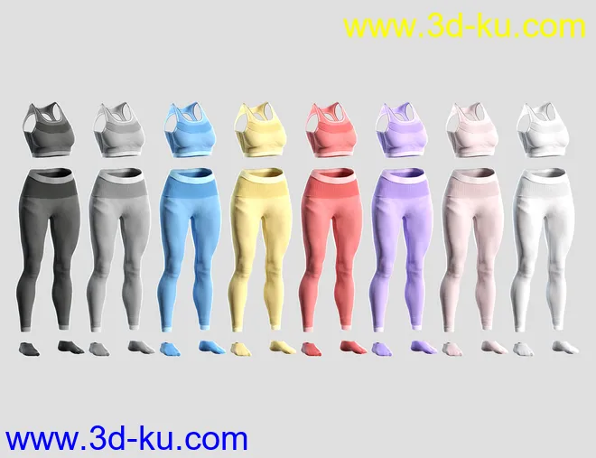 Knit Sports Outfit for Genesis 8 Females模型的图片4