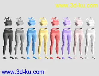 3D打印模型Knit Sports Outfit for Genesis 8 Females的图片