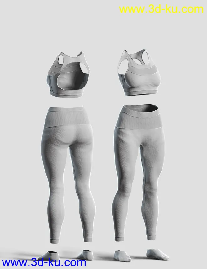 Knit Sports Outfit for Genesis 8 Females模型的图片5
