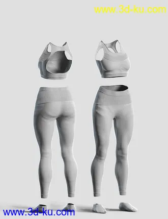 3D打印模型Knit Sports Outfit for Genesis 8 Females的图片