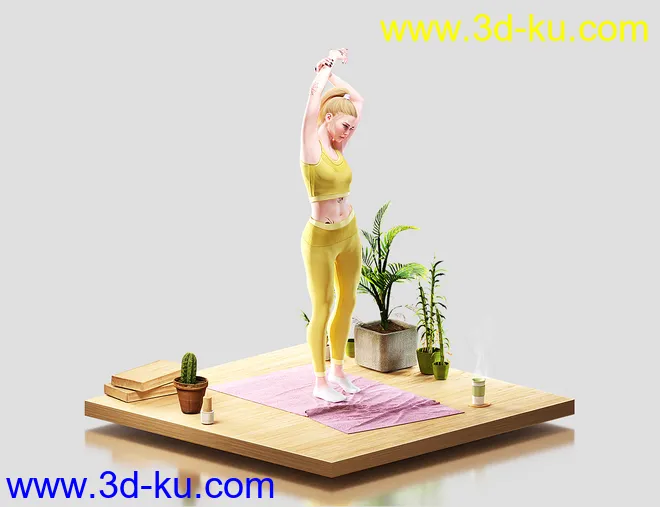 Knit Sports Outfit for Genesis 8 Females模型的图片8