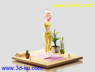 3D打印模型Knit Sports Outfit for Genesis 8 Females的图片