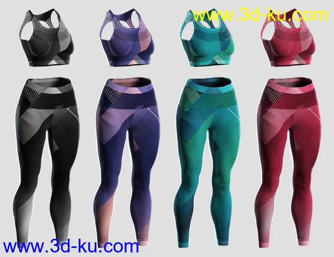 Knit Sports Outfit Textures模型的图片2