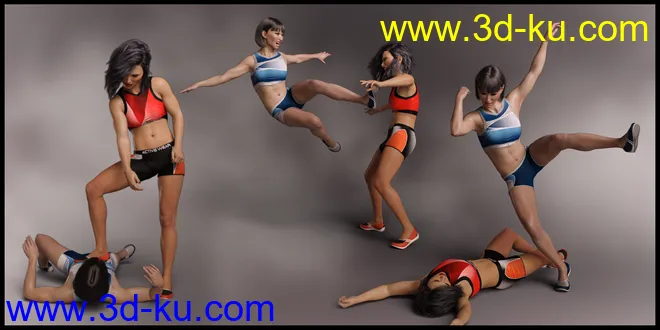 Knock Out for Kayo 8 and Genesis 8 Female模型的图片4