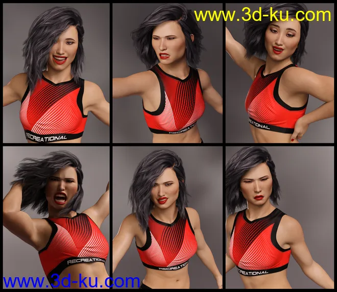 Knock Out for Kayo 8 and Genesis 8 Female模型的图片6