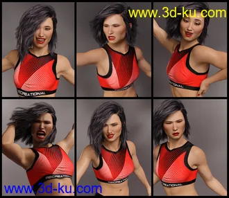 3D打印模型Knock Out for Kayo 8 and Genesis 8 Female的图片