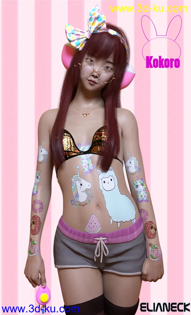 Kokoro for Genesis 8 Female模型的图片1