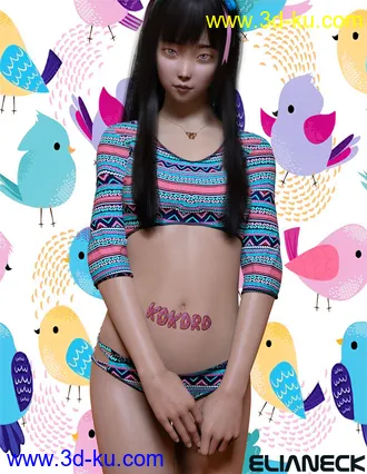 3D打印模型Kokoro for Genesis 8 Female的图片