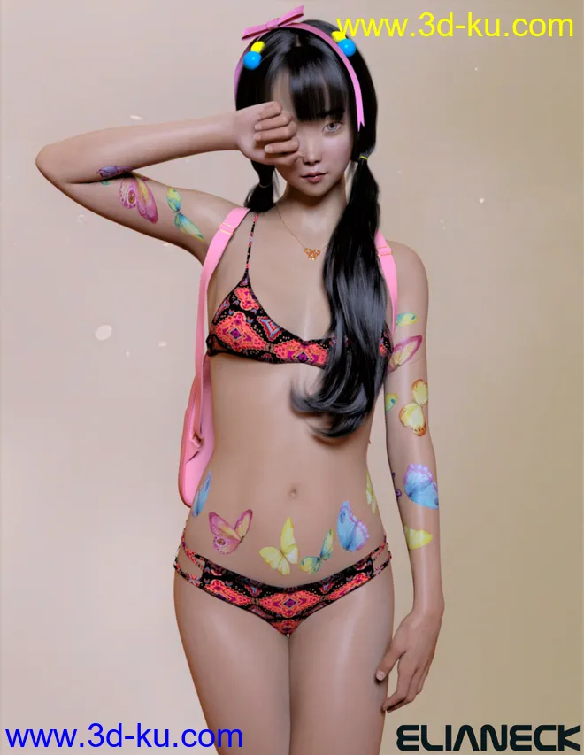 Kokoro for Genesis 8 Female模型的图片4