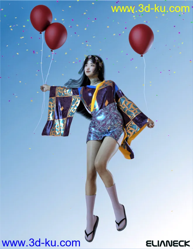 Kokoro for Genesis 8 Female模型的图片7