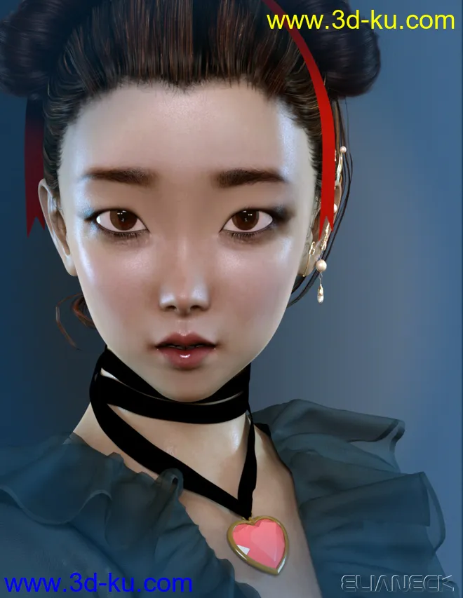 Kokoro for Genesis 8 Female模型的图片8