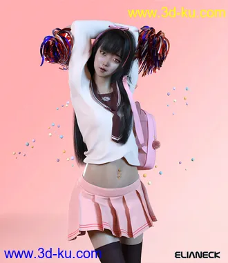 3D打印模型Kokoro for Genesis 8 Female的图片