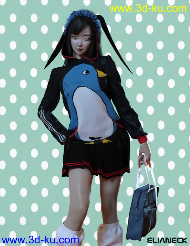 Kokoro for Genesis 8 Female模型的图片11