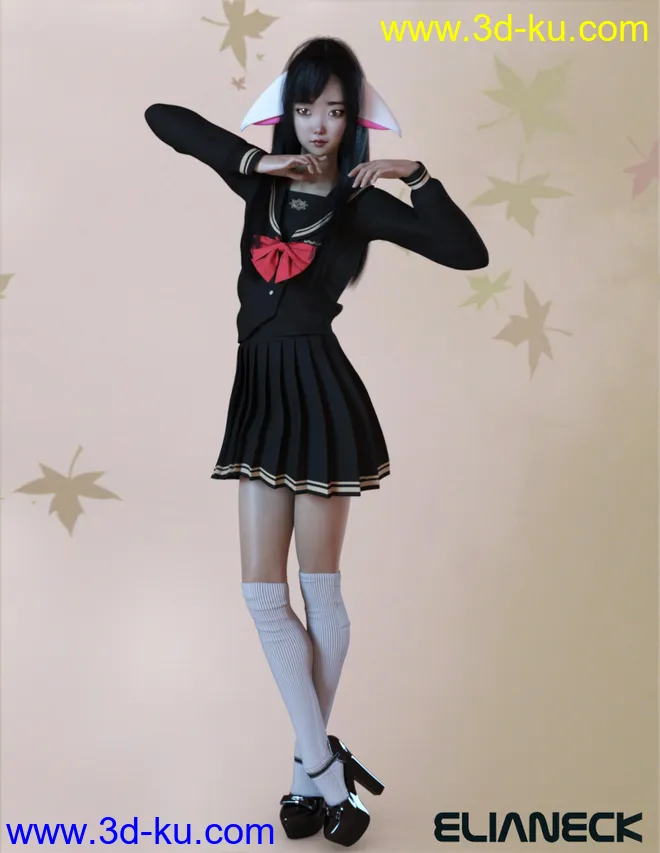 Kokoro for Genesis 8 Female模型的图片16