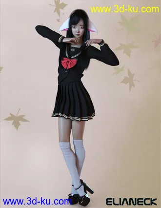 3D打印模型Kokoro for Genesis 8 Female的图片