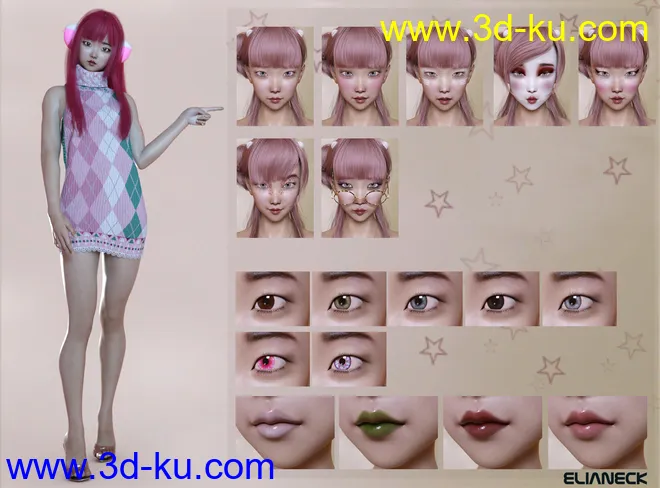 Kokoro for Genesis 8 Female模型的图片18