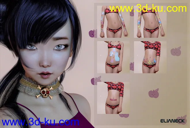 Kokoro for Genesis 8 Female模型的图片19