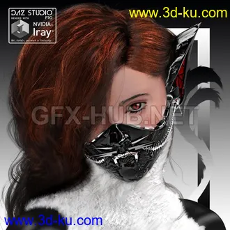 3D打印模型Kotomask for Genesis 3 and 8 Females的图片