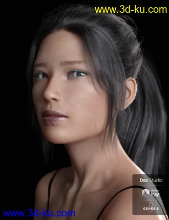 3D打印模型Kumi Leiko and Dress for Genesis 8 Females的图片