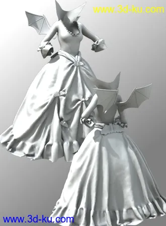 3D打印模型Lady De Lioncourt Dress for Genesis 2 Female(s)的图片
