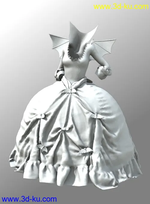 Lady De Lioncourt Dress for Genesis 2 Female(s)模型的图片7