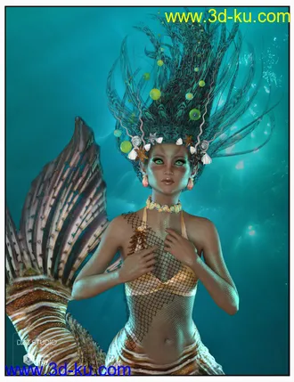 3D打印模型Laguna-Naoko Props for Genesis 3 Female(s), Genesis 2 Female(s) and Victoria 4的图片