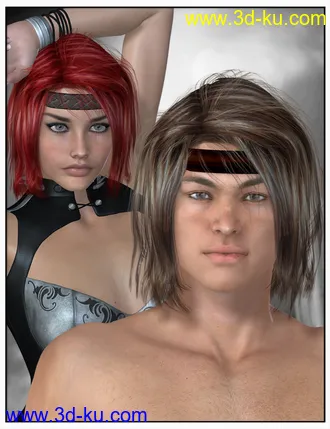 3D打印模型Lanny Hair的图片