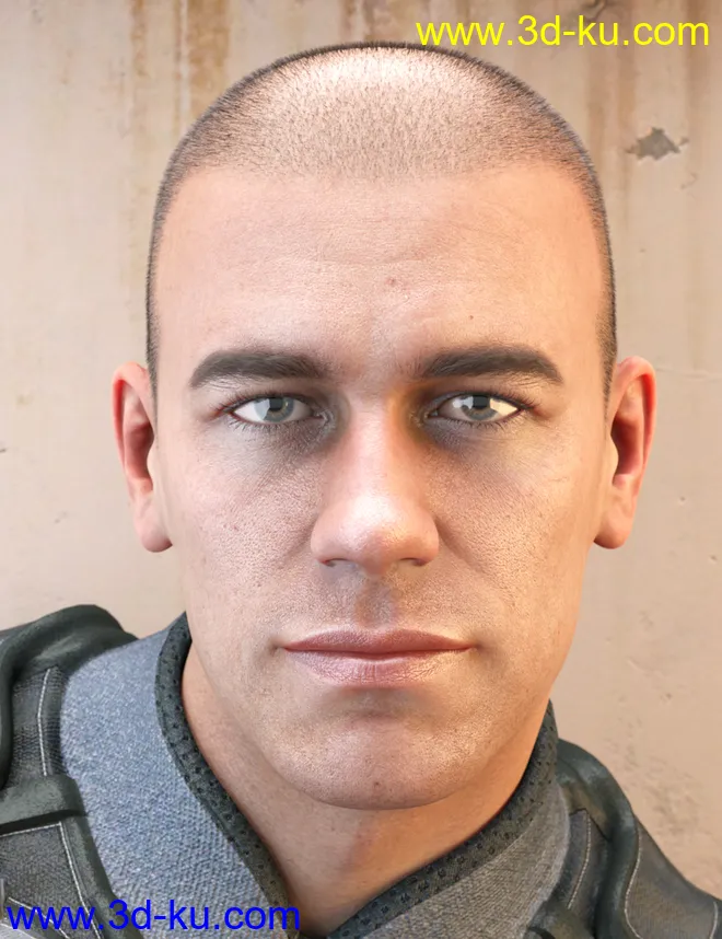 LI Crew Cut Hair for Genesis 8 Male(s)模型的图片7
