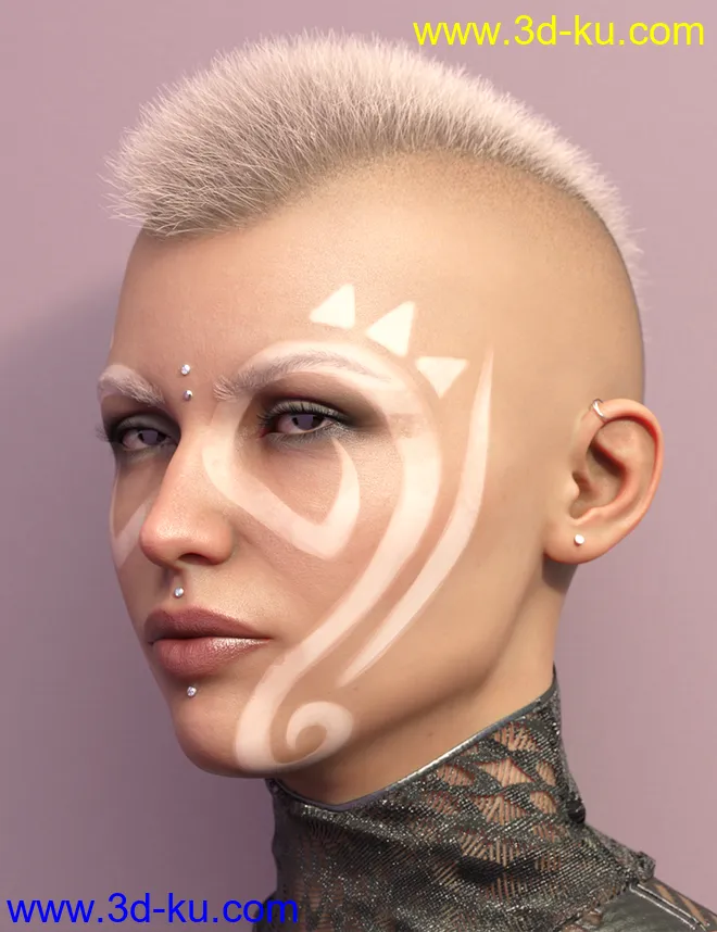 LI La Femme Hair for Genesis 8 Female(s)模型的图片2