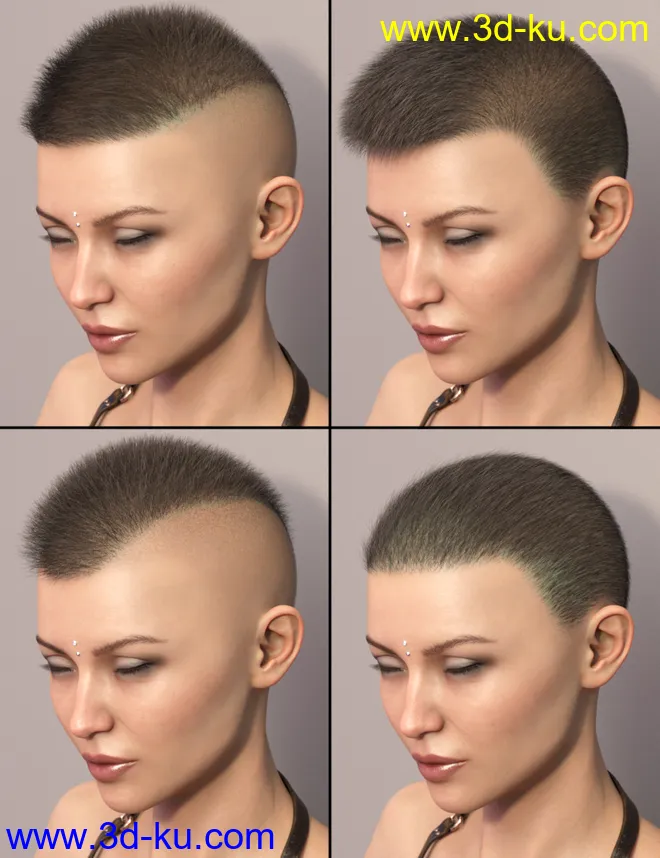 LI La Femme Hair for Genesis 8 Female(s)模型的图片9