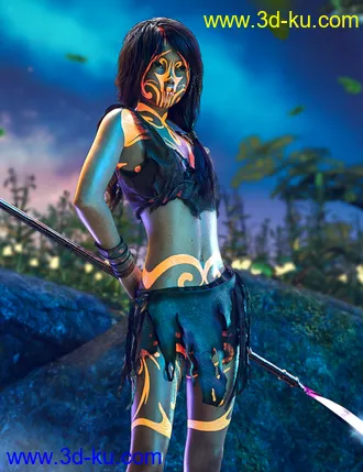 3D打印模型LIE Fae Tattoos for Genesis 3 and 8 Female(s)的图片