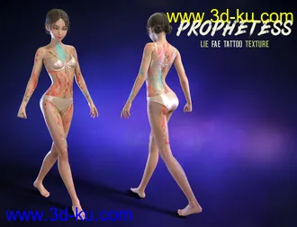 LIE Fae Tattoos for Genesis 3 and 8 Female(s)模型的图片12