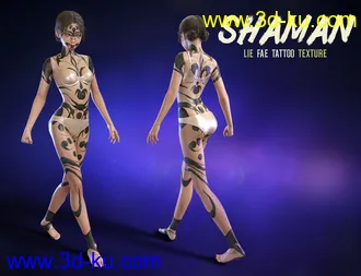 LIE Fae Tattoos for Genesis 3 and 8 Female(s)模型的图片15