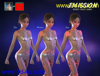LIE Fae Tattoos for Genesis 3 and 8 Female(s)模型的图片25