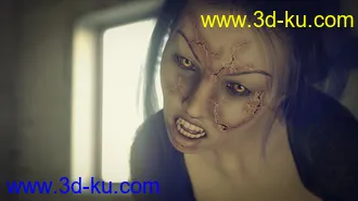 3D打印模型Lin Horica For Genesis 8 Female And The Scary Room的图片