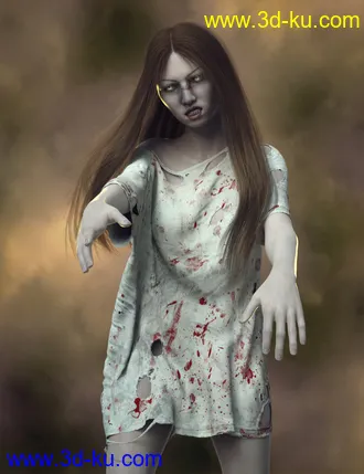 3D打印模型Lin Horica For Genesis 8 Female And The Scary Room的图片