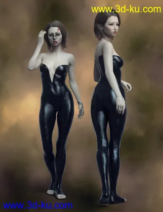 3D打印模型Lin Horica For Genesis 8 Female And The Scary Room的图片