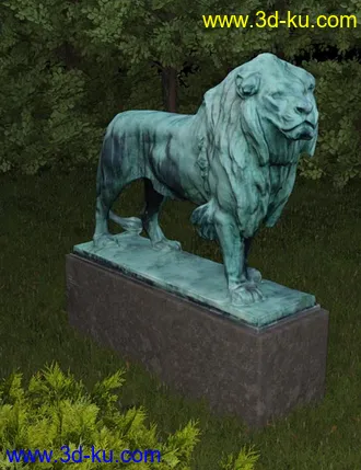3D打印模型Lion Statue HD-Christmas Freebie的图片