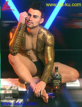 3D打印模型Louie for Genesis 8 Male的图片