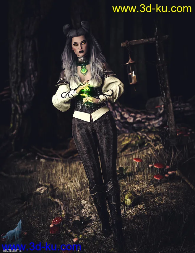 Lucille for Genesis 8 Female模型的图片9