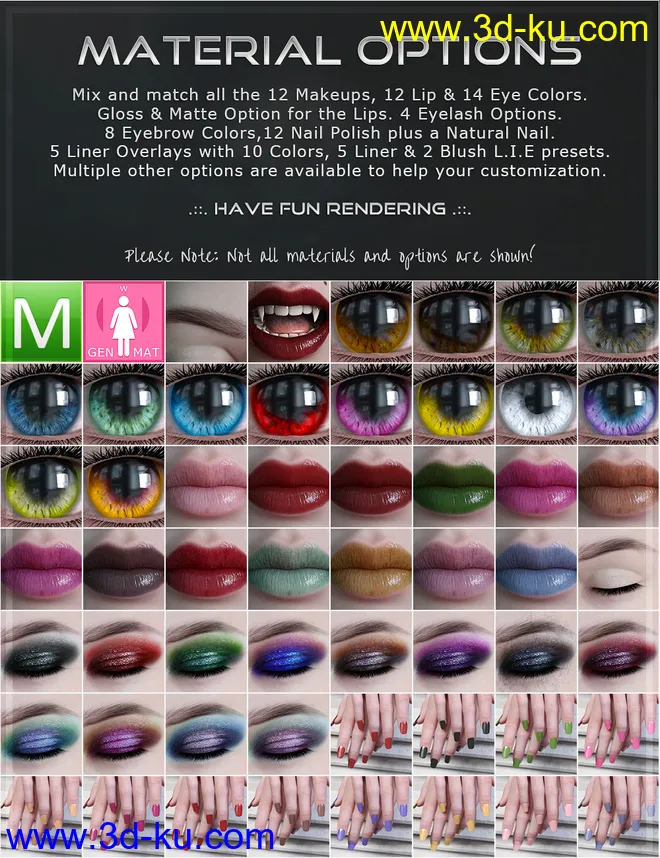 Lucille for Genesis 8 Female模型的图片10