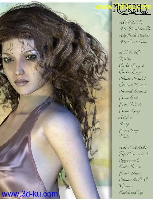 Lucrezia Locks Hair模型的图片4